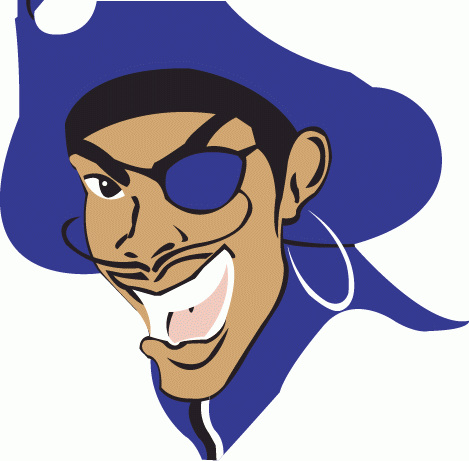 Hampton Pirates 1997-2001 Primary Logo diy DTF decal sticker